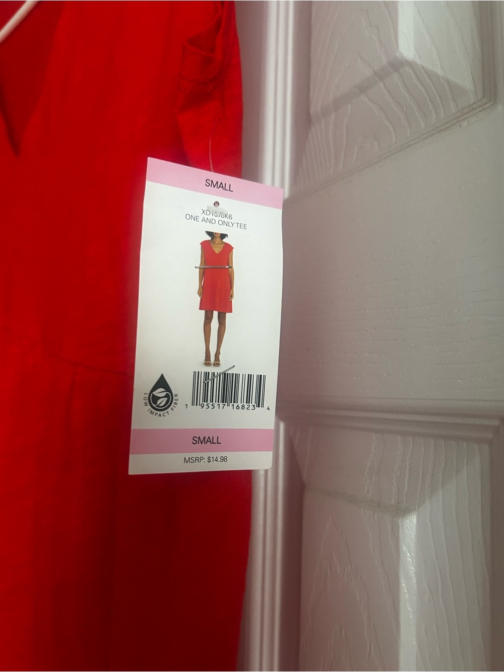 Sanctuary Red/Orange Sleeveless V-Neck Tiered Baby Doll Dress - Picture 3 of 4